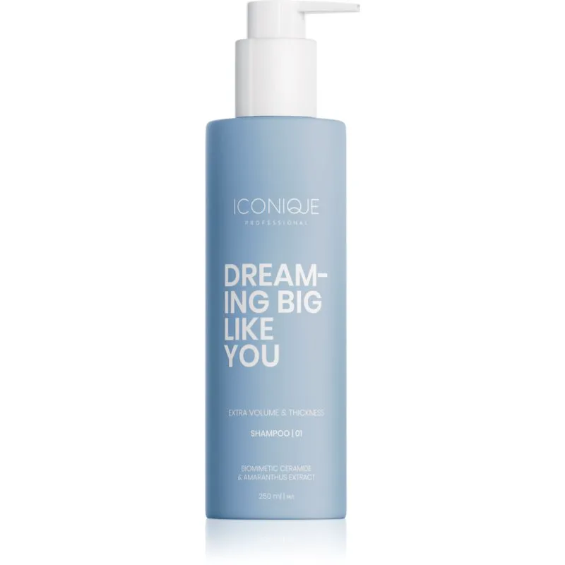 ICONIQUE Professional DREAMING BIG LIKE YOU Volume & Thickness σαμπουάν για αύξηση του όγκου για απαλά μαλλιά 250 ml