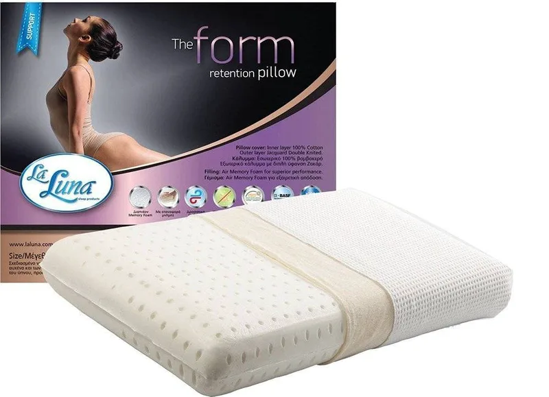 ΜΑΞΙΛΑΡΙ LA LUNA THE FORM MEMORY FOAM ΜΕΤΡΙΟ 40X70+12 CM
