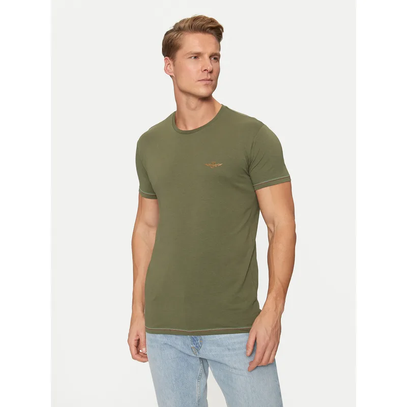 Aeronautica Militare T-Shirt AM1UTI003 Πράσινο Regular Fit
