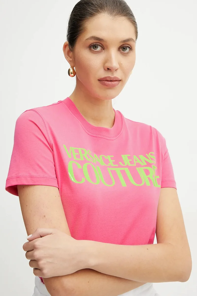 Βαμβακερό μπλουζάκι Versace Jeans Couture