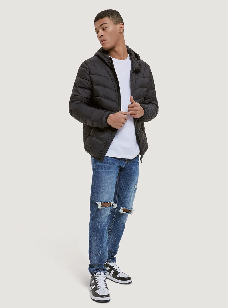 Μαύρο puffer jacket