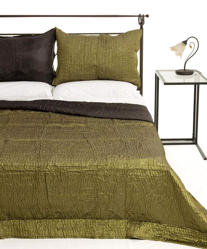 Σετ Κουβερλί Υπέρδιπλο Silk Fashion 6330 Πράσινο 220x240