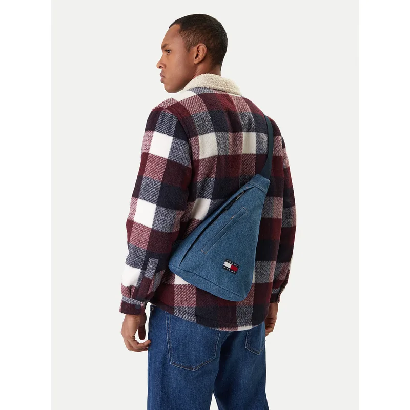 Σακίδιο Tommy Jeans Tjm Utility Denim Sling Bag AM0AM14051 Μπλε