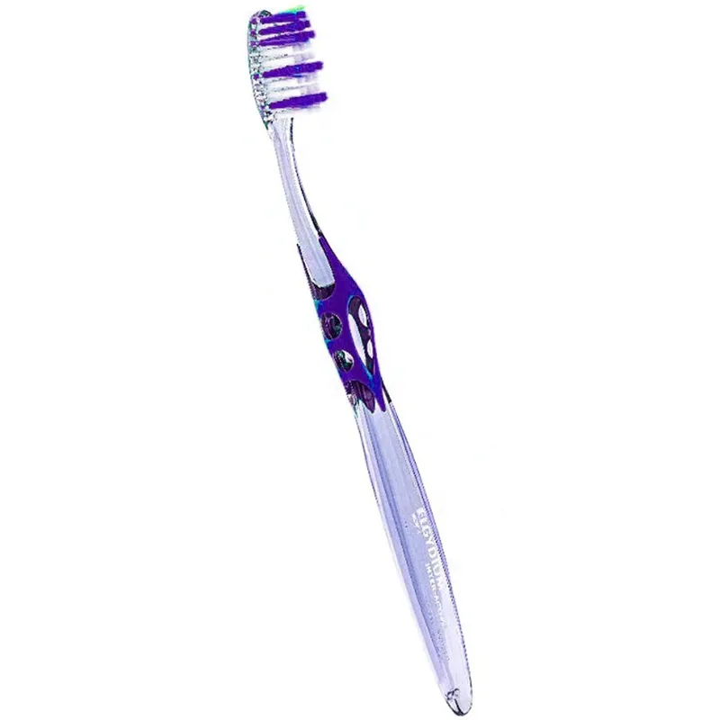 Elgydium Inter-Active Classic Souple Soft Μαλακή Χειροκίνητη Οδοντόβουρτσα για Αφαίρεση της Οδοντικής Πλάκας 1 Τεμάχιο - Μωβ