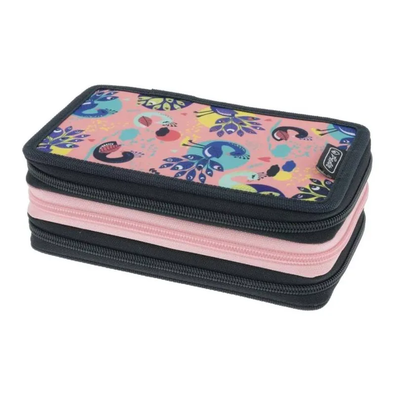 50043392 Herlitz Κασετίνα τριπλή γεμάτη 31τεμ Fancy Peacock 19x11,5x7cm
