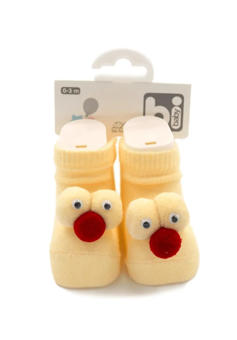 Καλτσάκια bebe Unisex Crazy Friends 68303-Κίτρινο