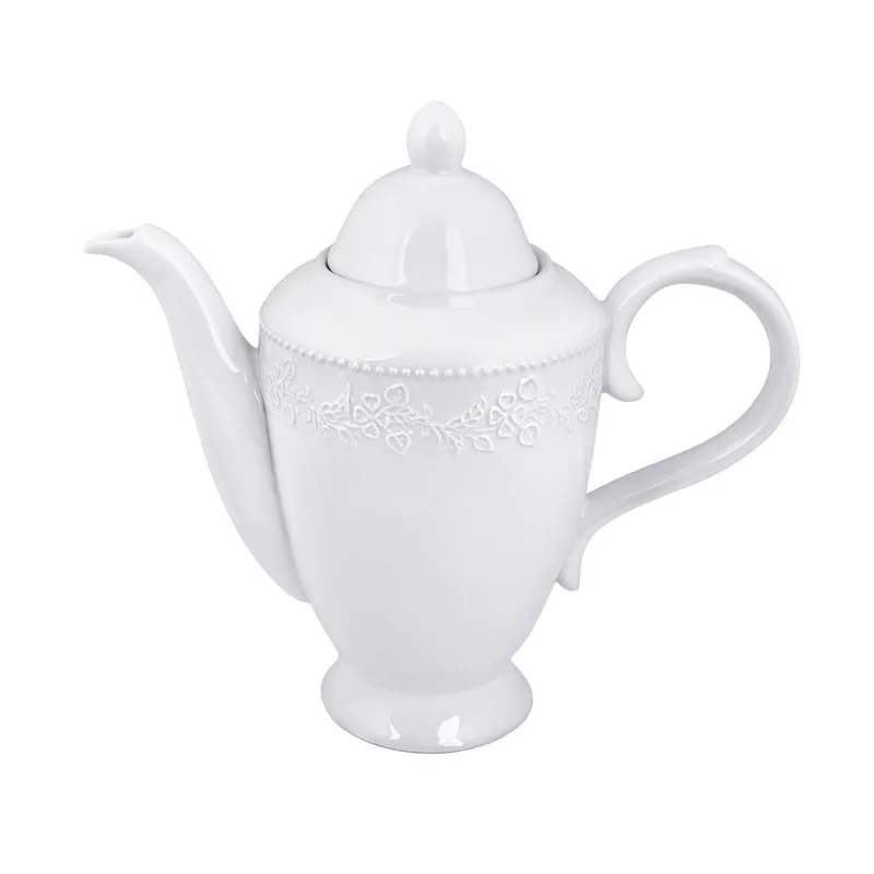 Τσαγιέρα Πορσελάνης 1210ml Λευκή Kea PW35 Oriana Ferelli PRPW350015 (Υλικό: Πορσελάνη, Χρώμα: Λευκό) - Oriana Ferelli - PRPW350015