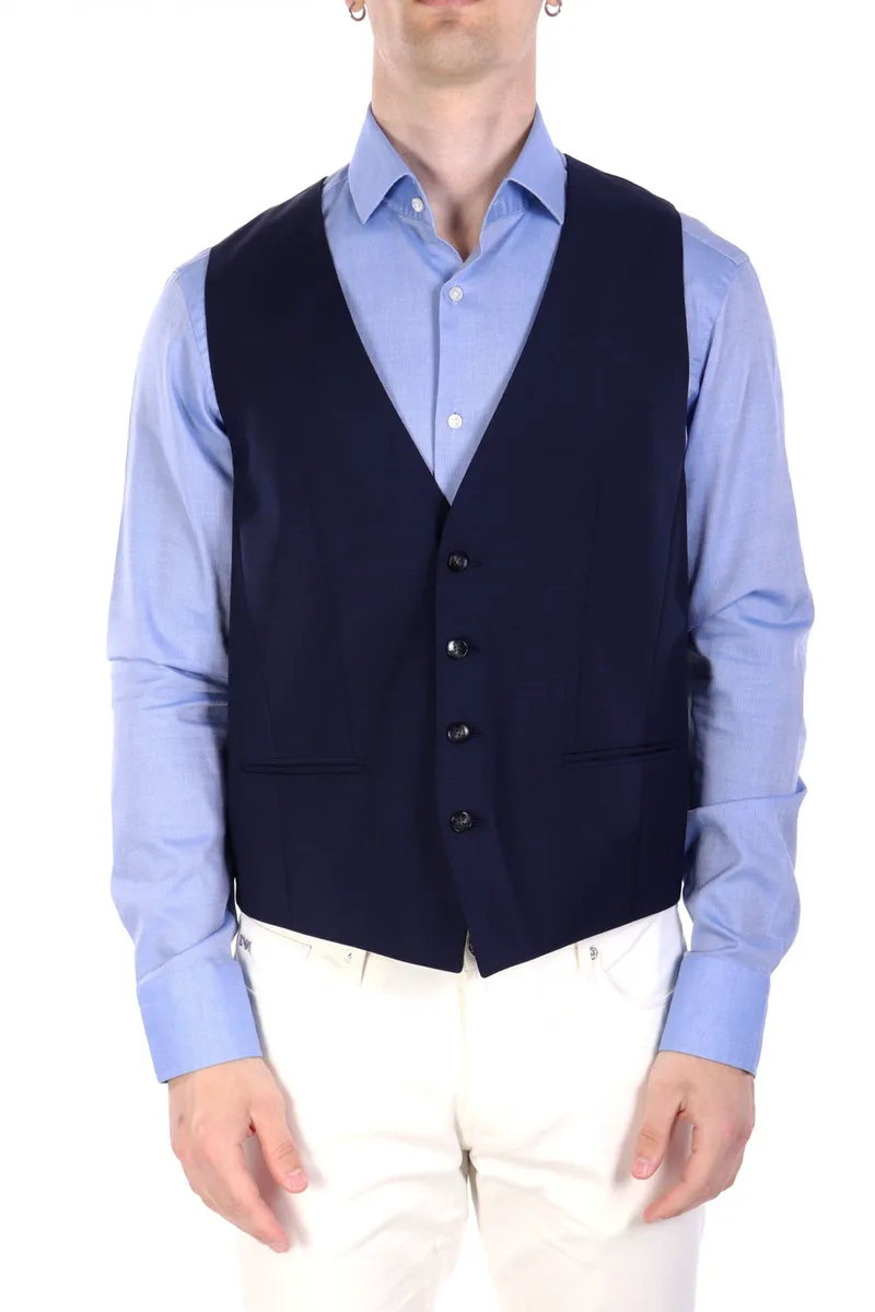BOSS ΓΙΛΕΚΟ ΚΟΣΤΟΥΜΙΟΥ H-HUGE-VEST-251 ΜΠΛΕ