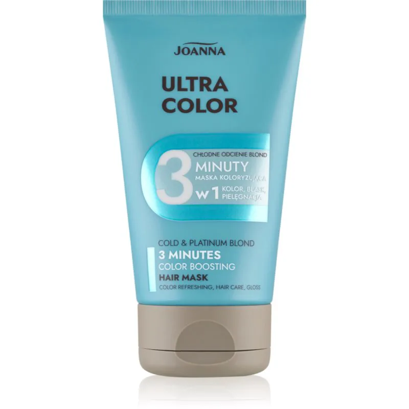 Joanna Ultra Color Cold Platinum Blond Shades 3 Minutes μαλακτικό με χρώμα απόχρωση Cold Platinum 100 γρ