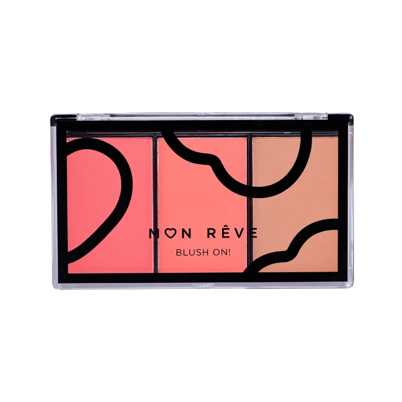 Mon Reve Blush On Trio 01 Peachy