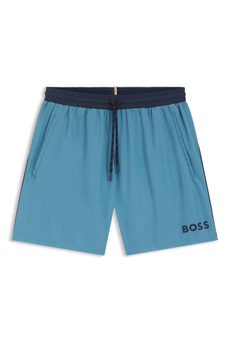 ΑΝΔΡΙΚΟ ΜΑΓΙΟ BOSS STARFISH ΑΝΟΙΧΤΟ ΜΠΛΕ