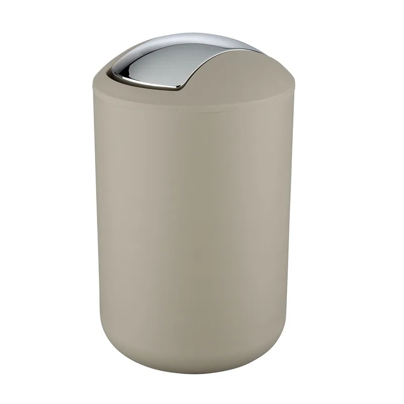 Κάδος Απορριμμάτων Μπάνιου (Φ19.5x31) Wenko 6.5lt Brasil Taupe 21212100