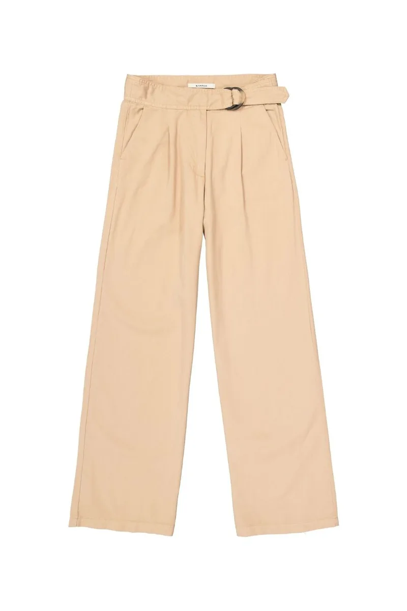 GARCIA Γυναικείο Παντελόνι Μπεζ Casual Chic - Μπεζ-C50313
