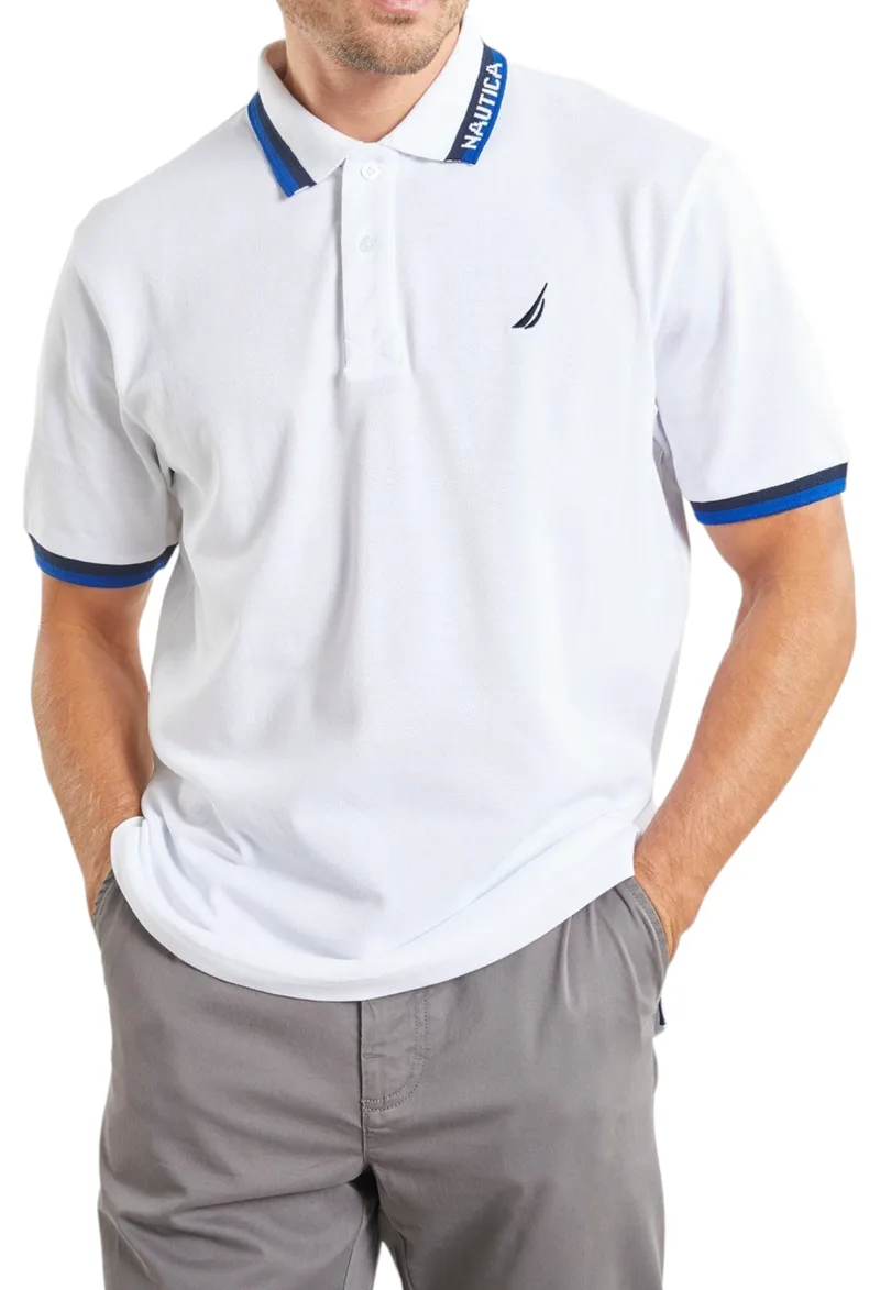 Μπλούζα Polo Nautica Elm N1M01624-908-WHITE Ανδρικό