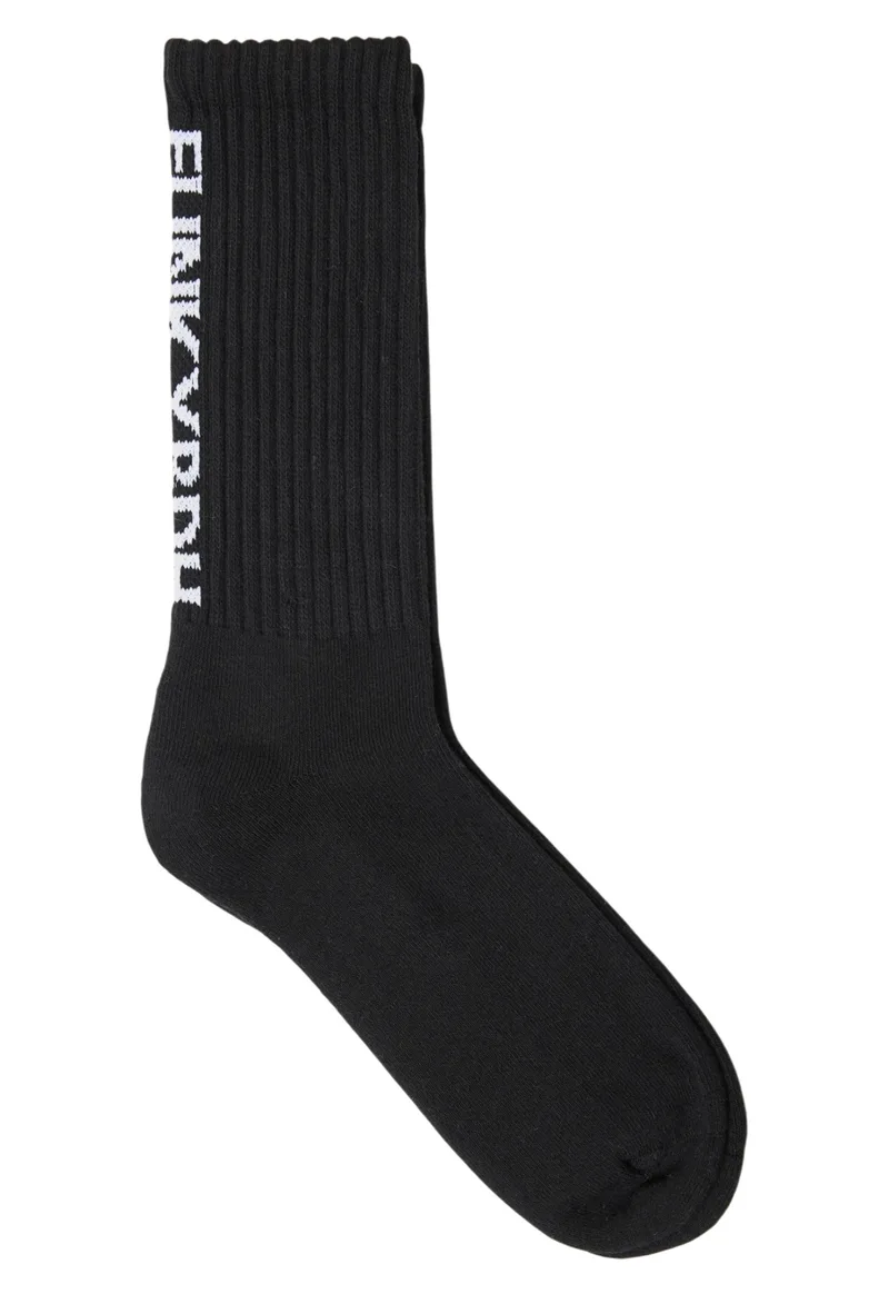 Κάλτσες Funky Buddha Ριμπ Με Λογότυπο FBM013-315-10-BLACK Ανδρικό