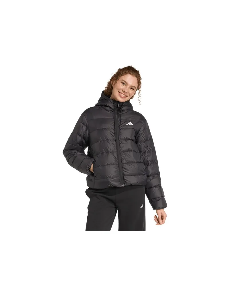Women's adidas Essentials Climawarm Light Down Hoodie Jacket Black KC1580