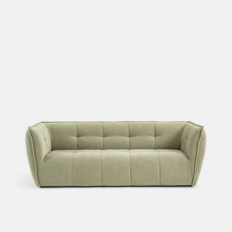 Καναπές από μελανζέ πολυεστέρα Μ99xΠ175xΥ76cm