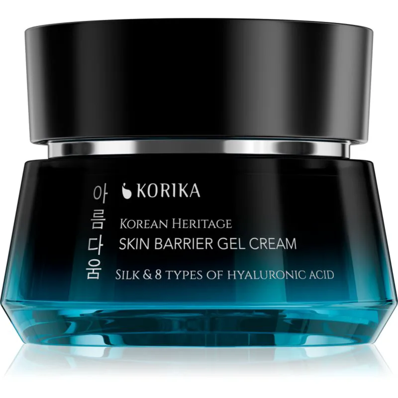 KORIKA Korean Heritage Silk & 8 Types of Hyaluronic Acid Skin Barrier Gel Cream ενυδατική και καταπραϋντική κρέμα τζελ 50 ml