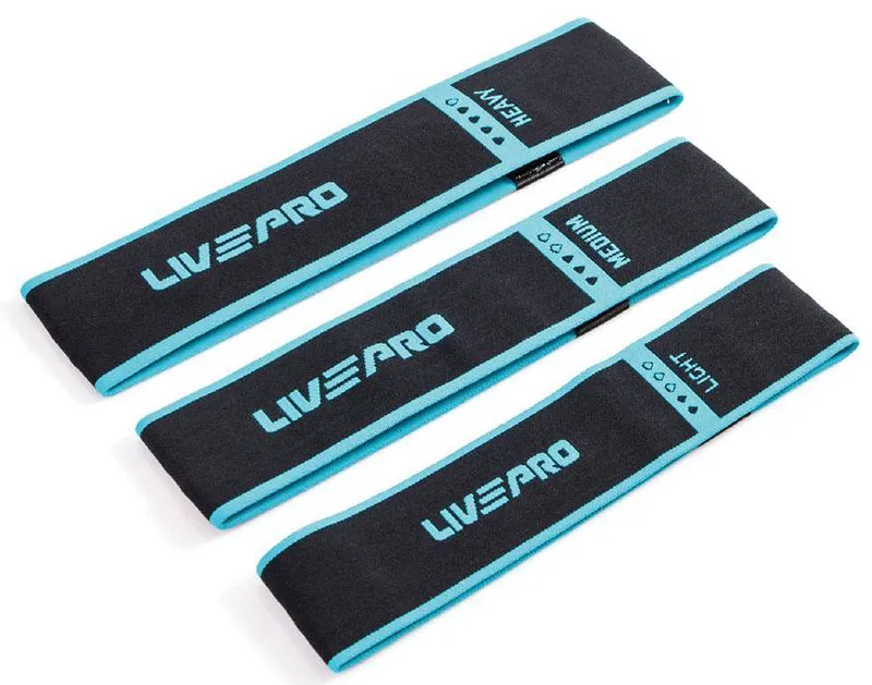 ΛΑΣΤΙΧΟ ΜΗΡΙΑΙΩΝ/ΓΛΟΥΤΩΝ LIVEPRO Β-8414 HIP BAND ΜΑΥΡΟ (MEDIUM)