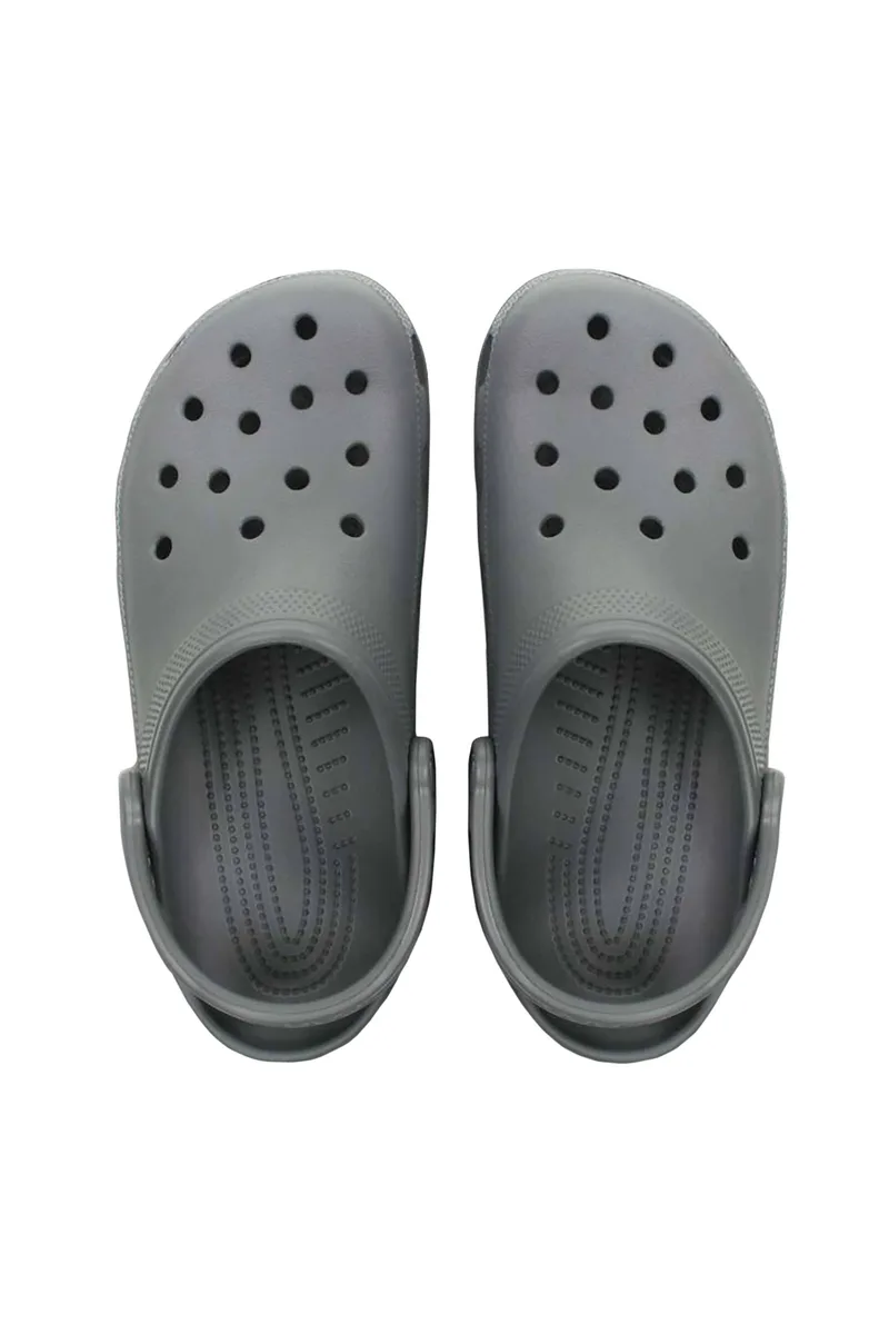 Crocs unisex clogs μονόχρωμα με διάτρητο σχέδιο "Crush" - E79700 Γκρι