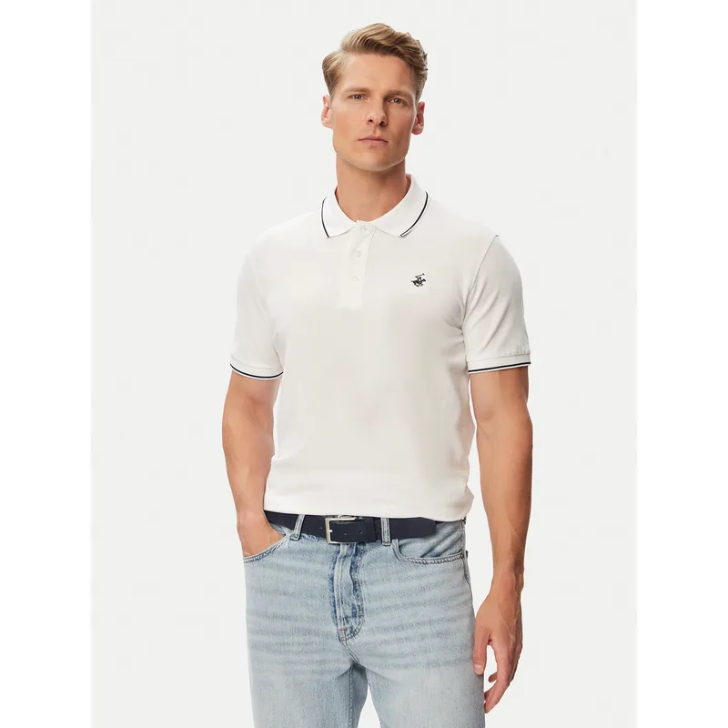 Beverly Hills Polo Club Polo P-SS26M-P42561 Λευκό Regular Fit