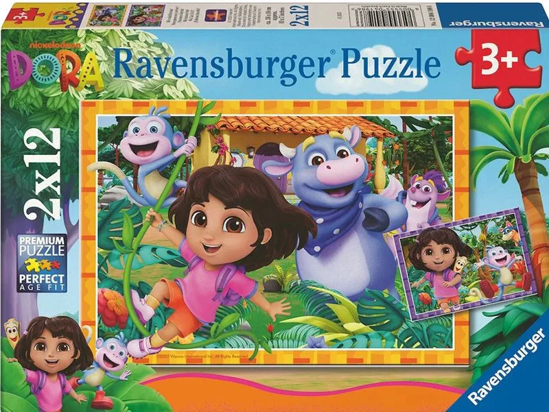 ΠΑΖΛ ΝΤΟΡΑ Η ΕΞΕΡΕΥΝΗΤΡΙΑ RAVENSBURGER 2Χ12 24ΤΜΧ