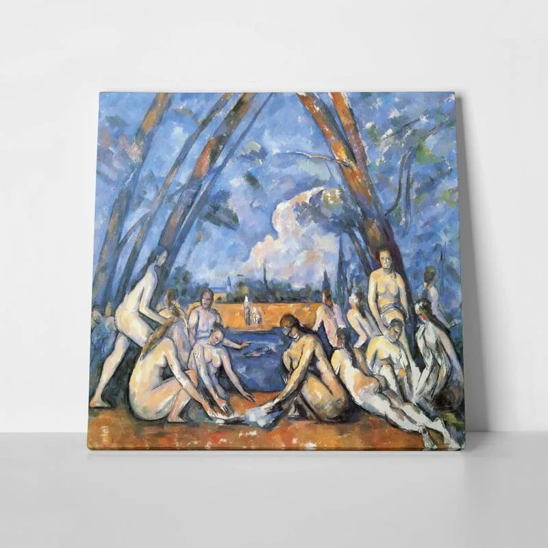 Τετράγωνος Πίνακας CEZANNE - THE BATHERS