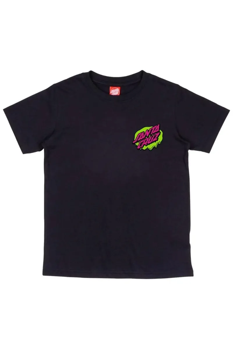 SANTA CRUZ Παιδικό T-Shirt Slime Dot - Μαύρο-SCA-YTE-9045-BLACK
