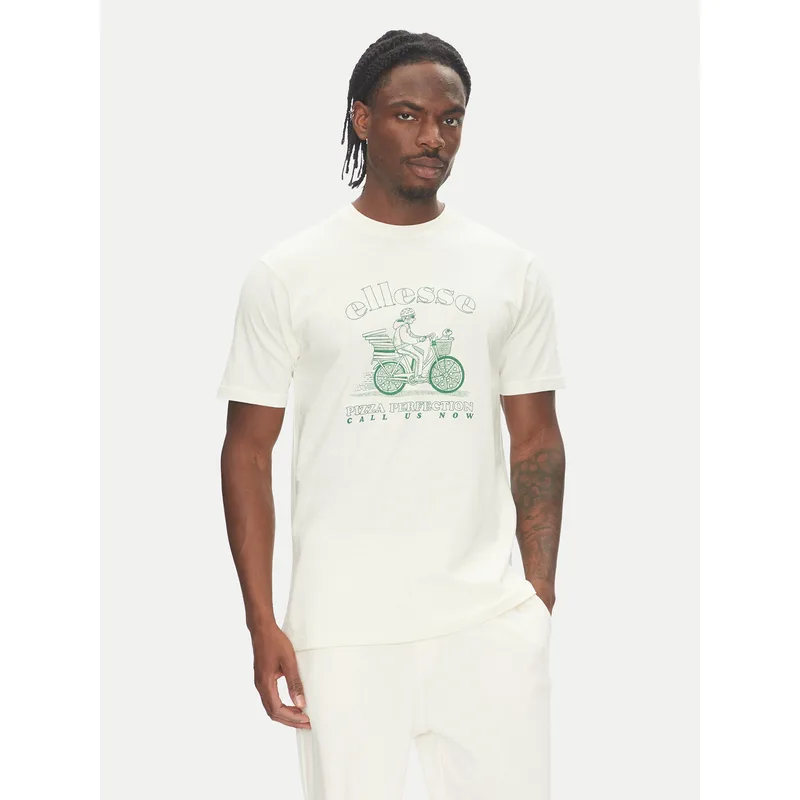 Ellesse T-Shirt Mellino SHZ21848 Λευκό Regular Fit