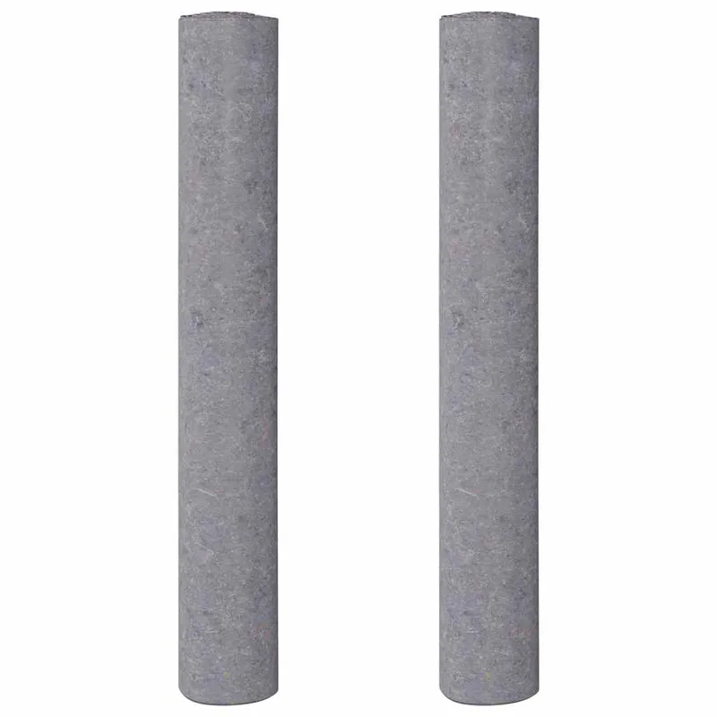 vidaXL Αντιολισθητικά Φλις Βαφής 2 τεμ. 10 μ. 280 γρ./μ² Γκρι