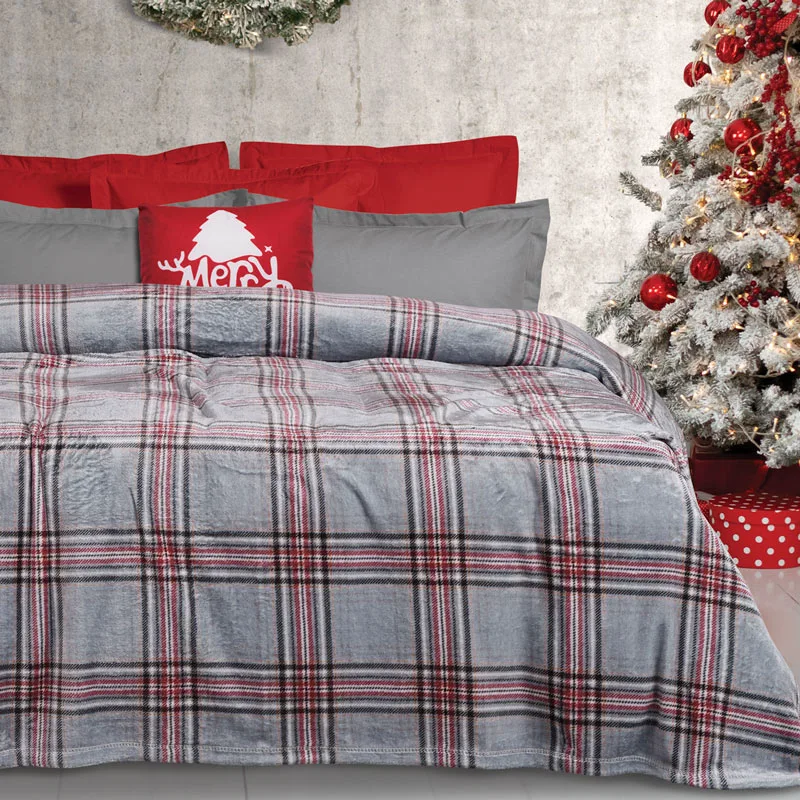 Κουβέρτα Fleece Μονή 160x220 Das Home 1362 Grey 160x220