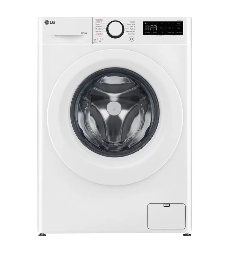 LG F2DR508SWW Πλυντήριο-Στεγνωτήριο Ρούχων 8kg/5kg, 1200 Στροφές, με Ατμό, Ε, Λευκό F2DR508SWW