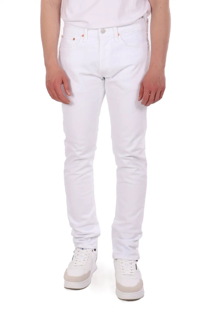RALPH LAUREN ΠΑΝΤΕΛΟΝΙ JEANS SLIM SULLIVAN LOW STRETCH ΛΕΥΚΟ