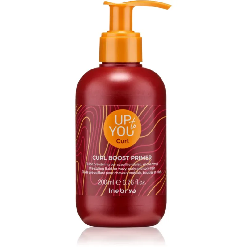Inebrya Up To You Curl Boost Primer στάιλινγκ κρέμα για σπαστά και σγουρά μαλλιά 200 ml