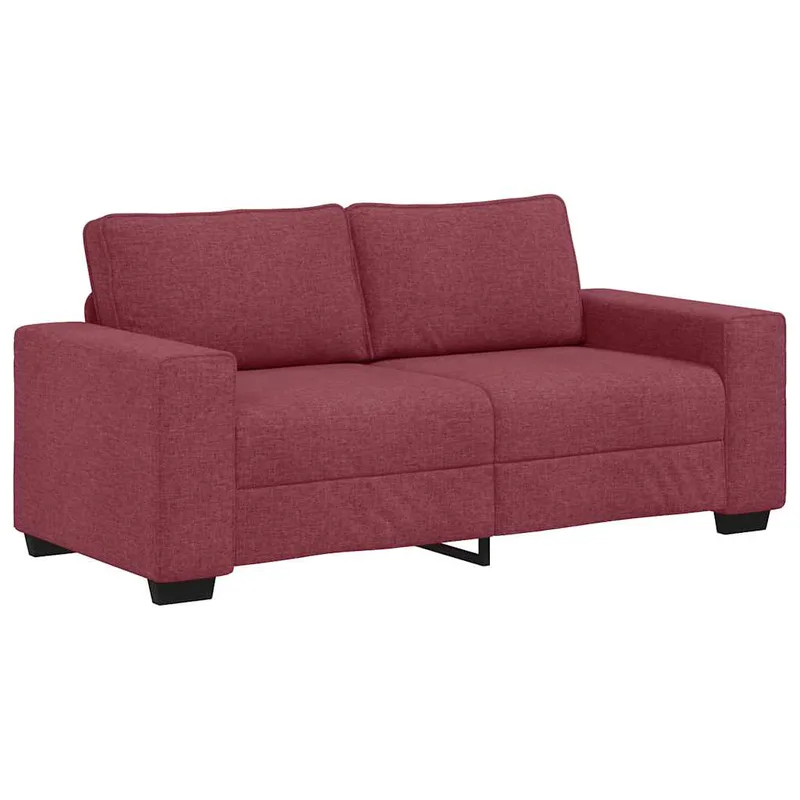 vidaXL Διθέσιος Καναπές Κόκκινος 180x77x82 εκ. Ύφασμα