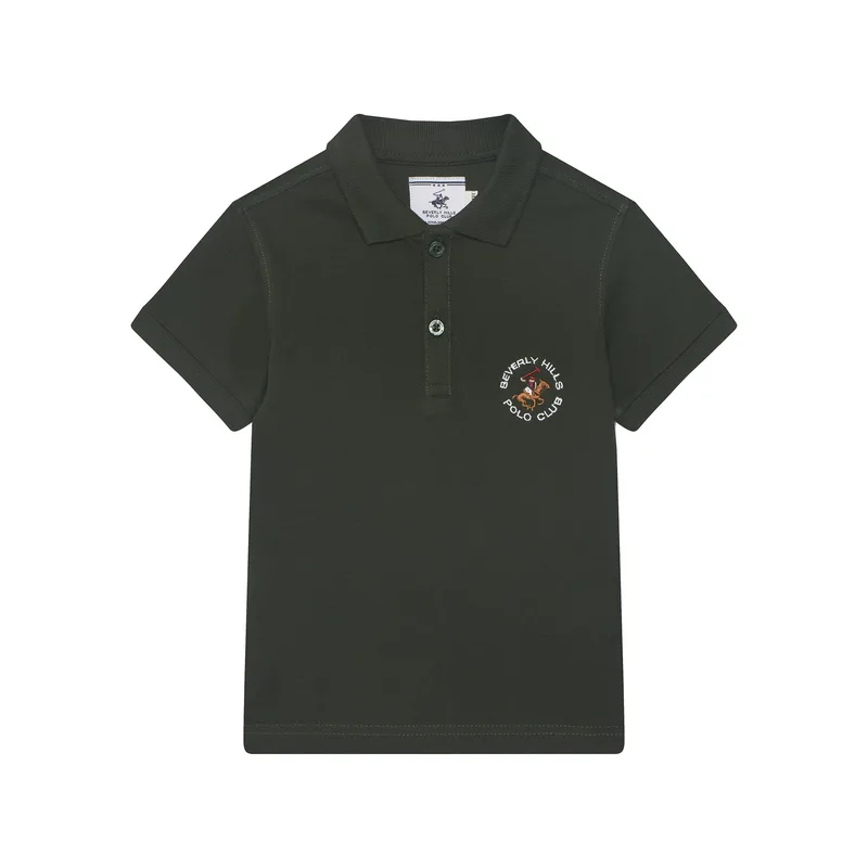 Beverly Hills Polo Club Polo P-SS26B-P42560 Σκούρο πράσινο Regular Fit