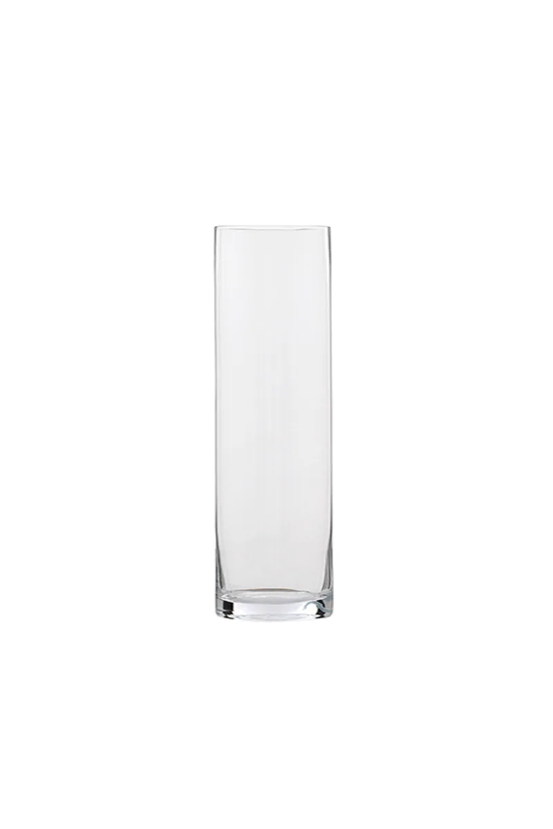 Βαζο Κυλινδρικο Απο Διαφανο Γυαλι 20Cm 8x8x20cm Μονόχρωμο OEM