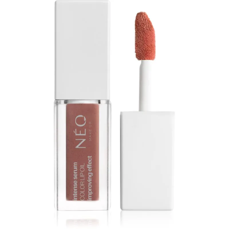 NEO MAKE UP Intense Serum Color Lip Oil μακράς διαρκείας ρευστό κραγιόν απόχρωση 03 Fresh Peach 4.5 ml