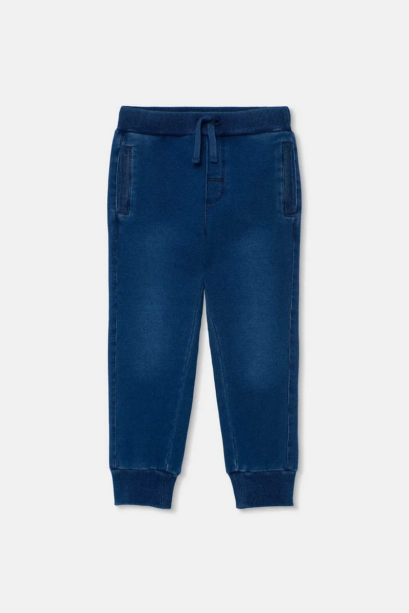Boboli παιδικό παντελόνι φόρμας μονόχρωμο - 690038 Denim Blue Σκούρο