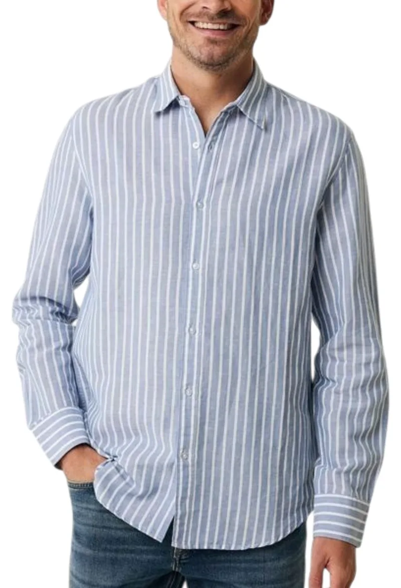 Πουκάμισο Μακρυμάνικο Mexx Aiden MF007200351M-Faded Blue Ανδρικό