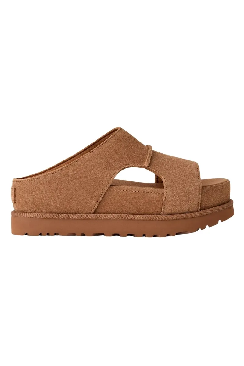 UGG Γυναικεία Goldenstar Hi Cutout Slides - Παντόφλες- Camel-1175132-CAMEL