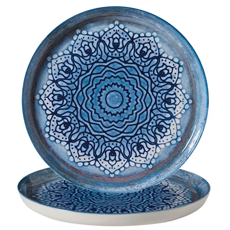 Gural Πιάτο Ρήχο Πορσελάνης Bilbao Blue Voyage 27cm