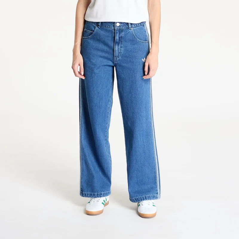 Τζιν adidas Adicolor Denim 3 Stripes Track Pants Indigo Denim 29/30
