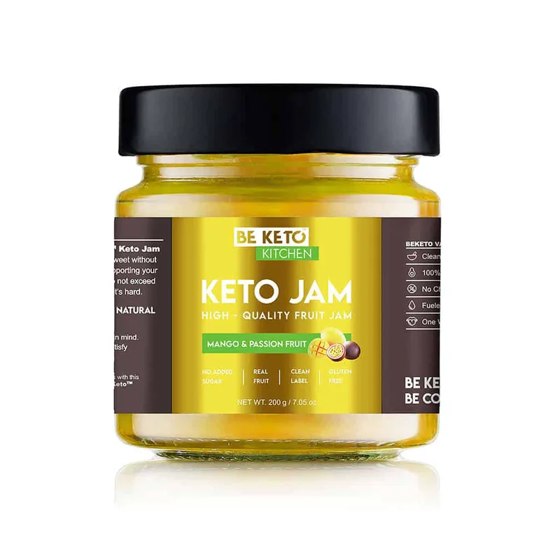 Beketo Κέτο Μαρμελάδα Μάνγκο κ Φρούτα Πάθους Χωρίς Ζάχαρη (200g)