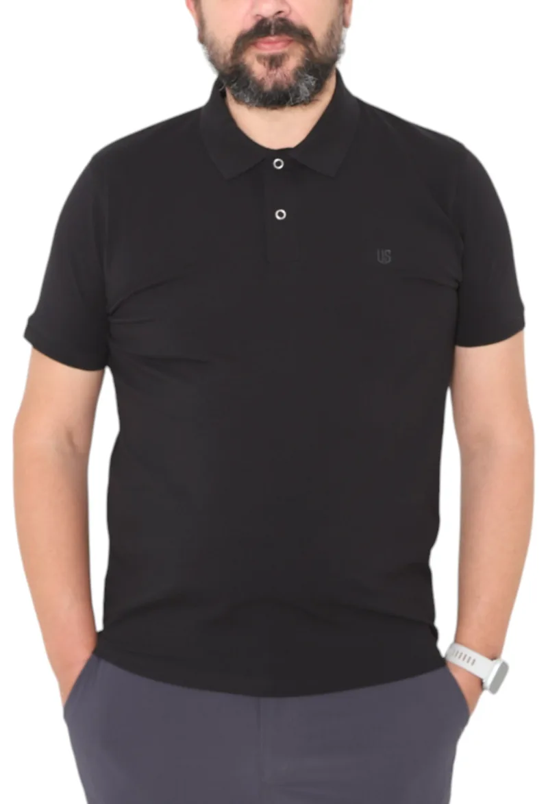 Μπλούζα Polo USA POLO CLUB Sleeve Polo-Shirt HSS25327-BLACK Ανδρικό