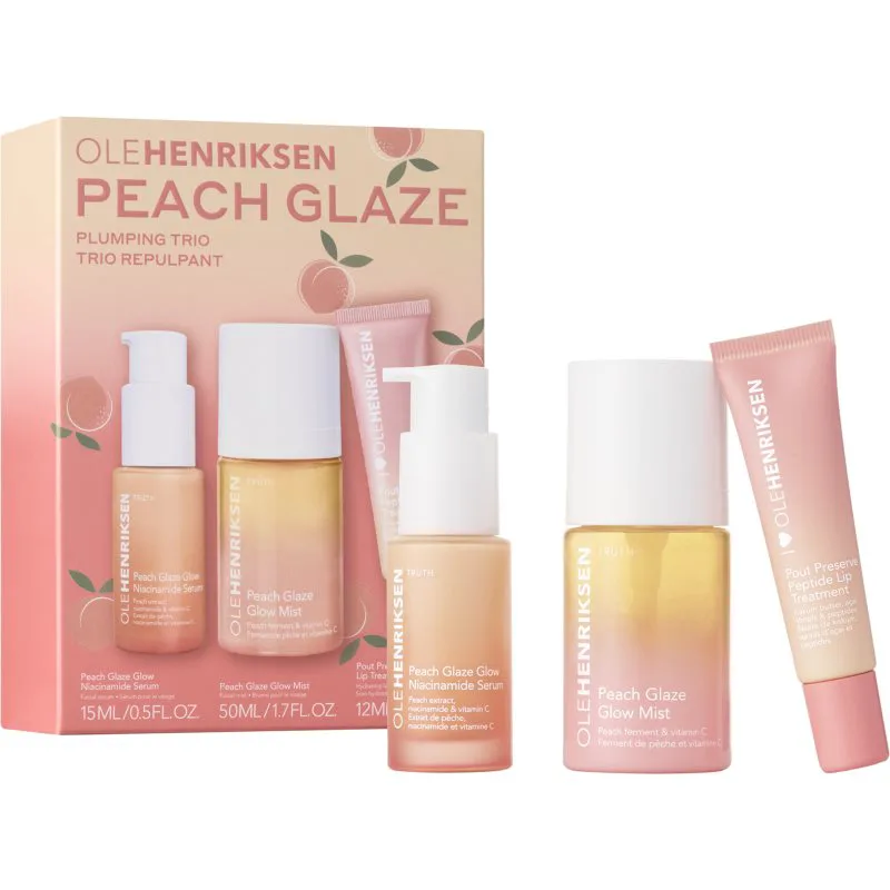 OLEHENRIKSEN Peach Glaze Plumping Trio σετ περιποίησης για την επιδερμίδα