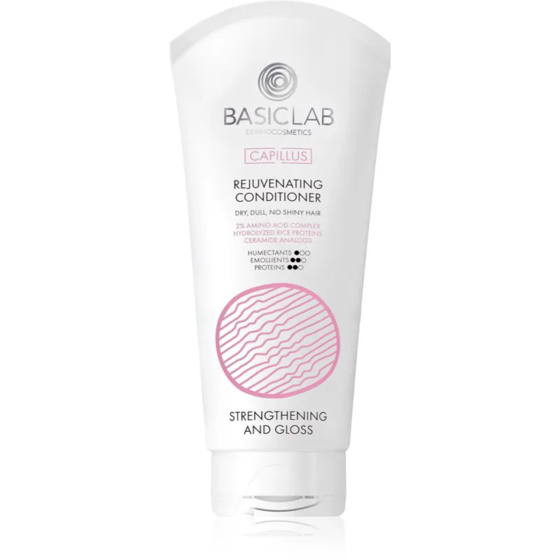 BasicLab Dermocosmetics Capillus αναγεννητικό μαλακτικό για δυνατά, χοντρά και ξηρά μαλλιά 100 ml