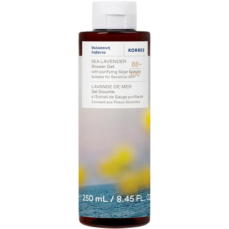 Korres Sea Lavender Shower Gel Αναζωογονητικό, Ενυδατικό Αφρόλουτρο με Άρωμα Θαλασσινής Λεβάντας 250ml