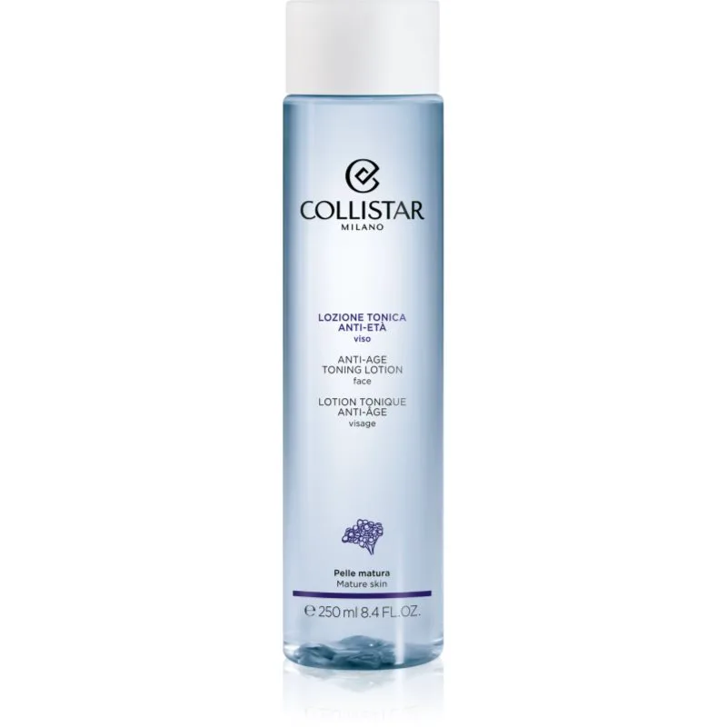 Collistar Cleansing Anti-age Toning Lotion Face λαμπρυντικό τονωτικό με αντιρυτιδικά αποτέλεσματα 250 ml