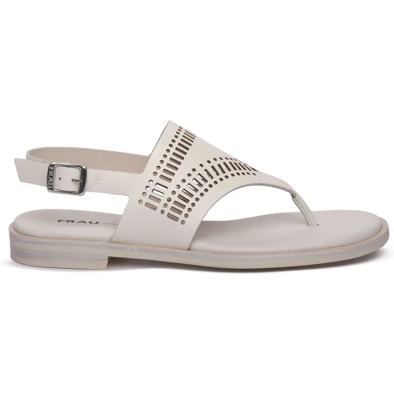 Σανδάλια χωρίς τακούνι Frau LONDON OFF WHITE